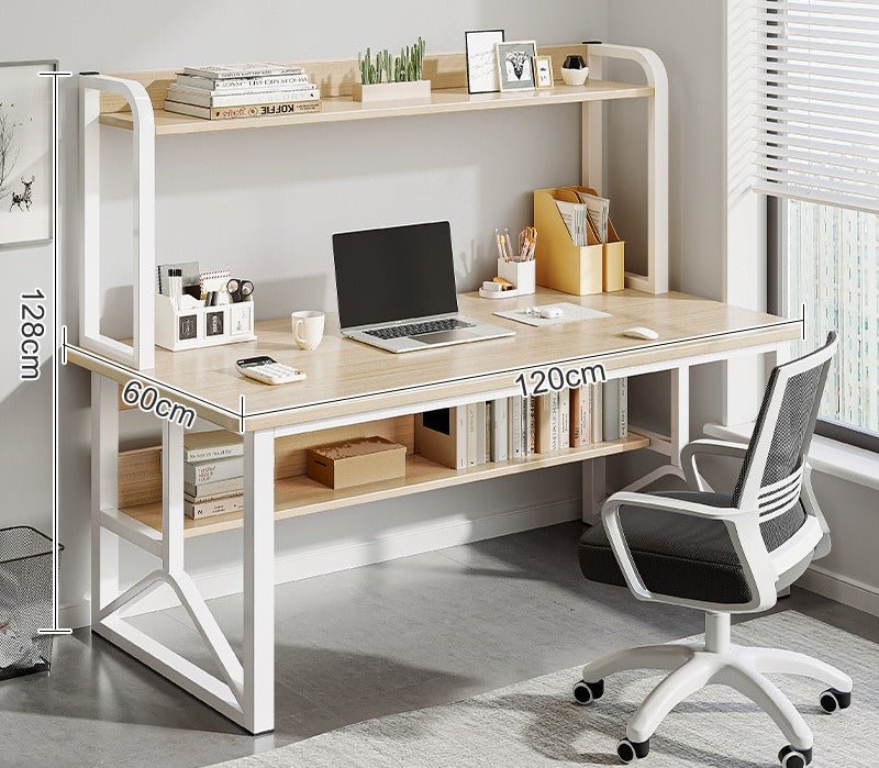 Computer desk Desktop desk Bookshelf Integrated table Simple bedroom Female student Home study writing desk Desk