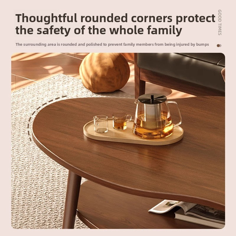 Coffee table small apartment new light luxury double-layer sofa tea table rental house small table modern living room household cloud table