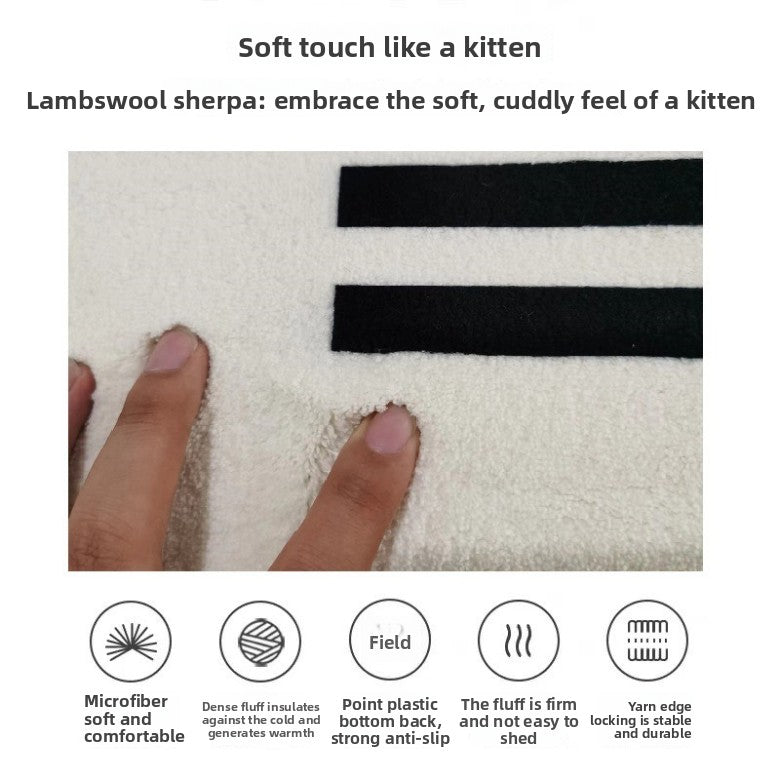 Modern simple home living room carpet Nordic light luxury carpet abstract sofa style high-end coffee table blanket bedside blanket