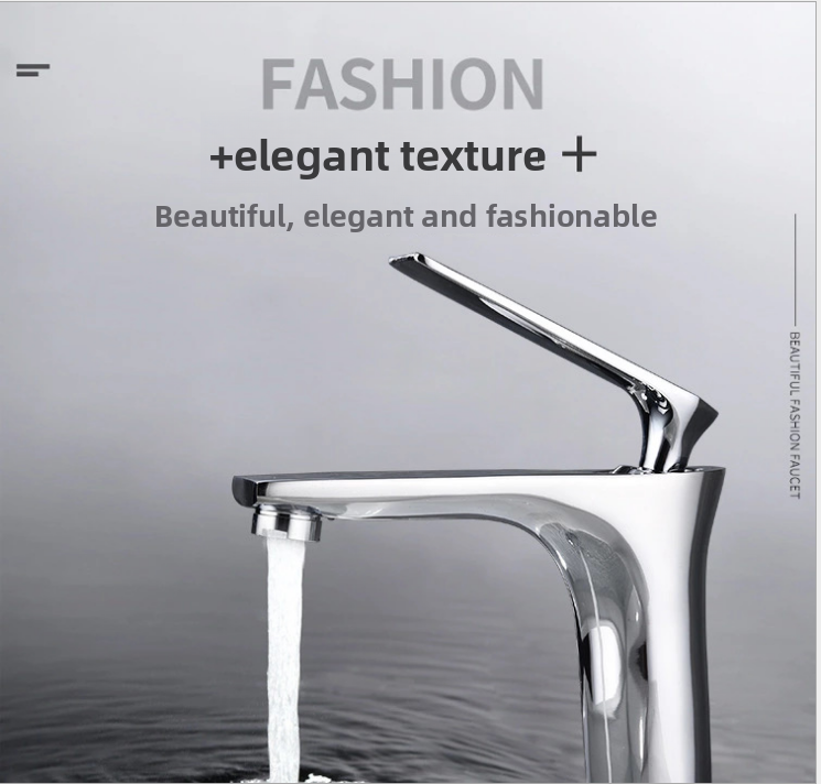 Wholesale Brass Hot and Cold Water Wash Tap Bathroom Single Handle Face Basin Faucet