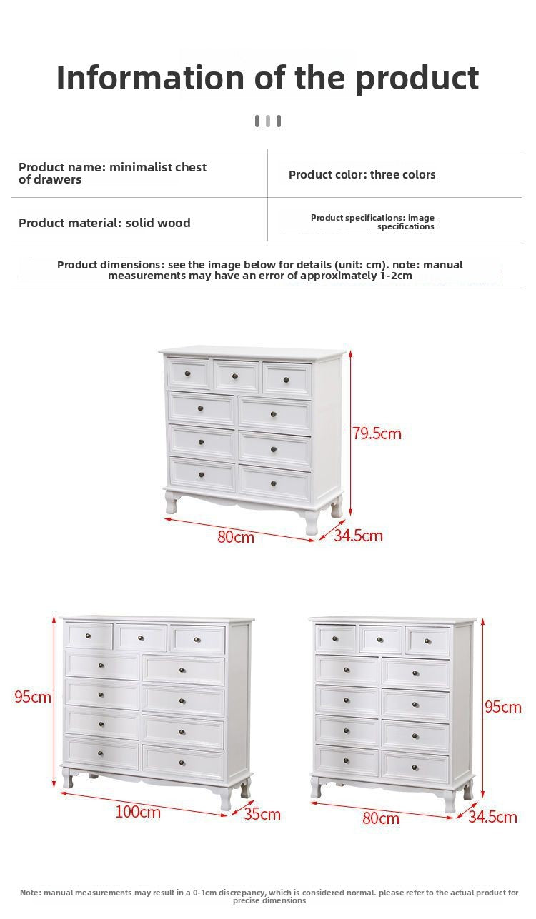 Solid wood dining side cabinet locker living room modern simple tea table against the wall side cabinet storage cabinet household